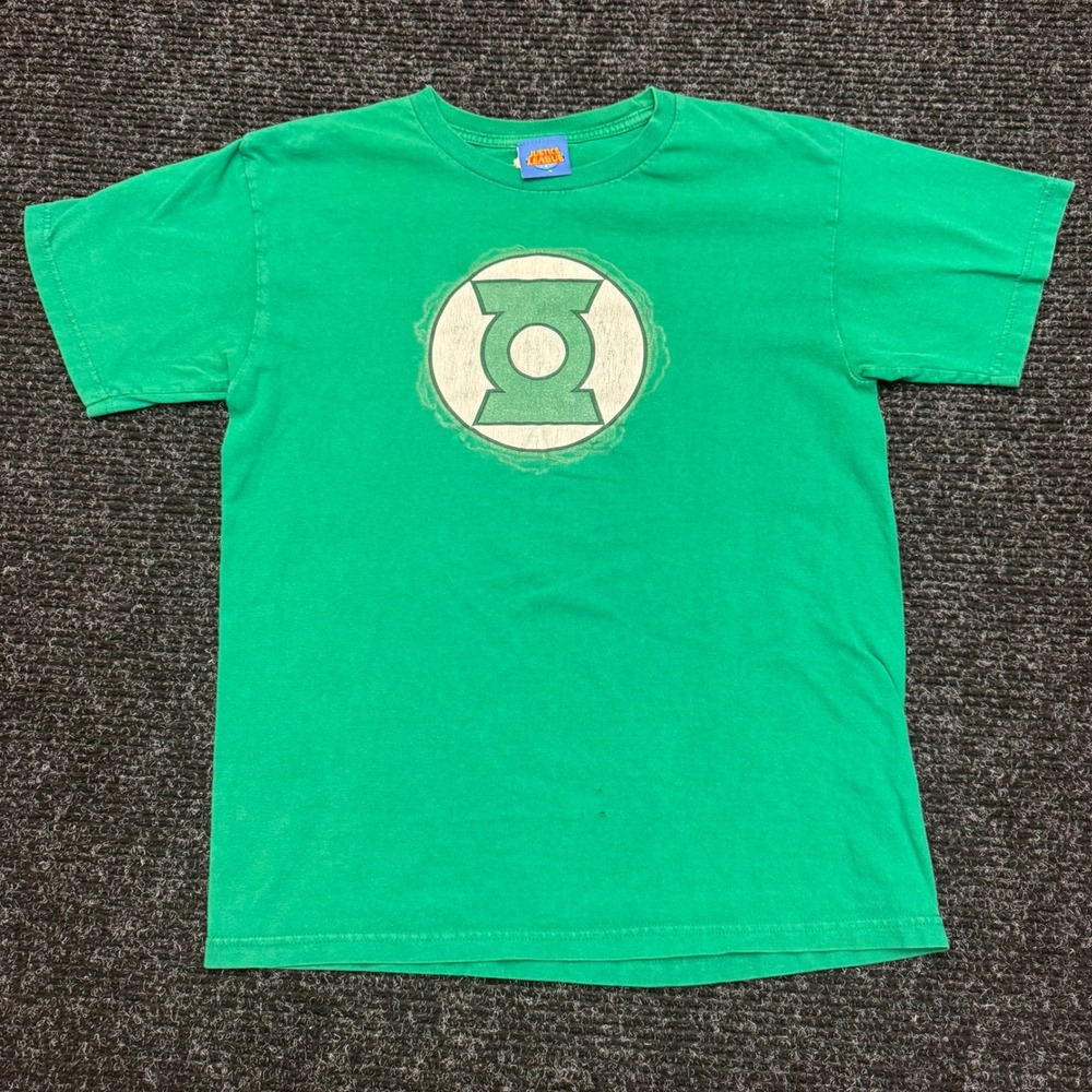 Justice League Green Lantern Graphic T-Shirt Green Mens Medium DC Comics Tee